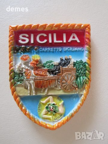 Магнит от Сицилия, Италия, снимка 4 - Колекции - 48045147