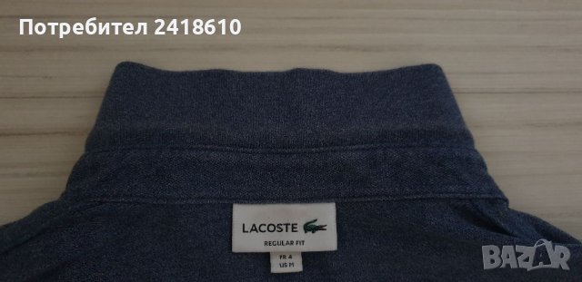Lacoste Pique Cotton Regular Fit Mens Size 4 - М ОРИГИНАЛ! Мъжка тениска!, снимка 4 - Тениски - 37508677