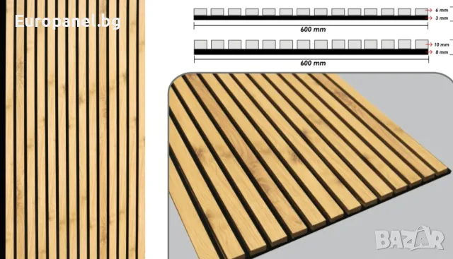Гъвкав декоративен стенен панел - MDF с PVC покритие - Цвят: Дървесен - 60 x 275 см