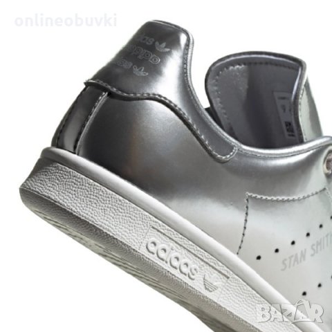 НАМАЛЕНИЕ!!!Дамски спортни обувки ADIDAS STAN SMITH Сребро, снимка 6 - Маратонки - 35243140