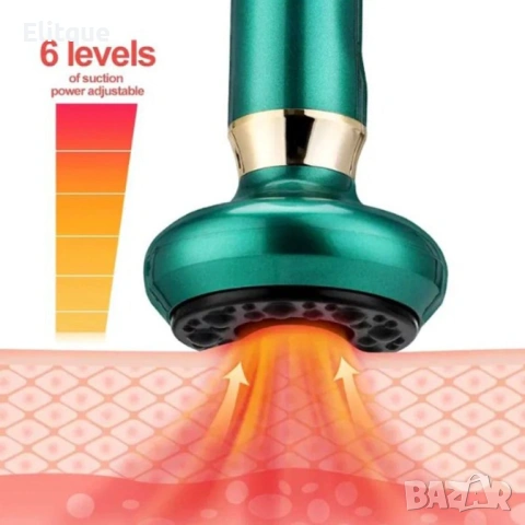 Електрически вендузен масажор – антицелулитен вакуумен уред, снимка 6 - Други - 53127729