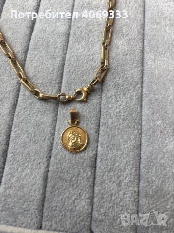 Златна висулка от 14 к злато, снимка 8 - Колиета, медальони, синджири - 52854947