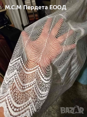 Нови модели плат дантела за тънки пердета , снимка 6 - Пердета и завеси - 44328550