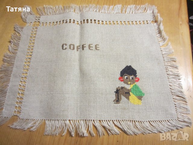покривка  на една кука и комплект за сервиране на кафе, снимка 4 - Декорация за дома - 28677587