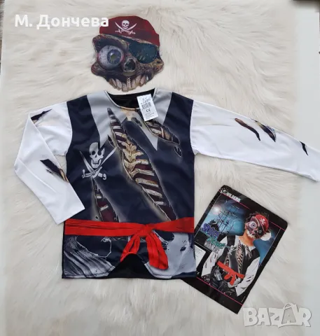 Костюм на пират 6-8 години, снимка 7 - Детски Блузи и туники - 47319753