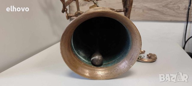 Стара бронзова камбана за врата#1, снимка 2 - Антикварни и старинни предмети - 44365741
