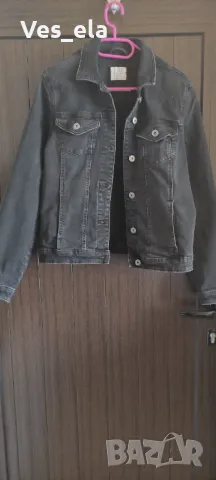 черно памучно сафари с лека еластичност, снимка 1