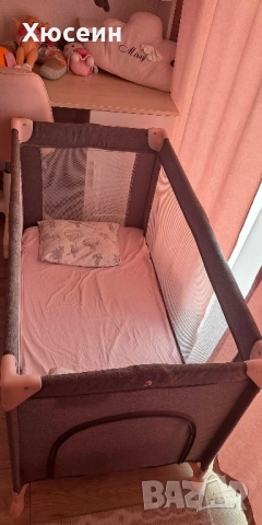 детско сгъваемо легло chipolino със матрак