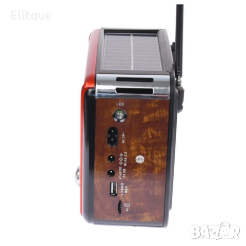 Преносимо ретро радио Golon с Bluetooth и соларен панел - мощен звук и дълъг живот на батерията, снимка 7 - Други стоки за дома - 53358453