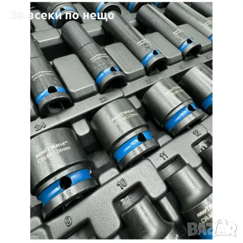 Комплект ударни вложки 1/2" 40 части KraftWelle, снимка 4 - Други инструменти - 50366184