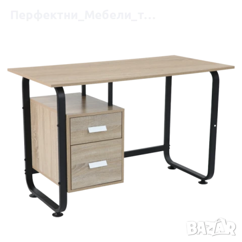 Компактно бюро с контейнер-2 чекмеджета- бюро за компютър,, снимка 2 - Работни маси и бюра - 50572090