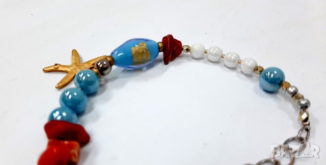 Гривна морска звезда, мъниста(1.4), снимка 5 - Гривни - 34957483