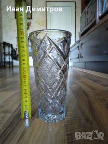 Кристална ваза., снимка 2 - Вази - 36727441