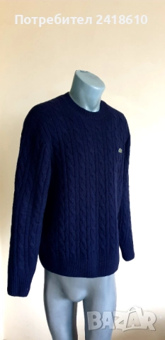 Lacoste Wool / Knit Mens Size 5 - L ОРИГИНАЛ! Mъжки Пуловер, снимка 13 - Пуловери - 52577186