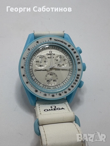  Часовник OMEGA × SWATCH Mission to Uranus – 42mm Quartz Chronograph, снимка 6 - Мъжки - 56107399