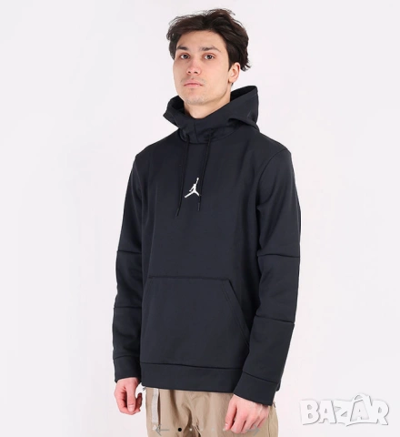 Суитшърт с качулка Jordan M J AIR THERMA FLEECE HOODIE размер Л, снимка 6 - Суичъри - 53194288