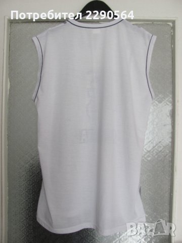Бял баскетболен потник, снимка 4 - Други - 42811929