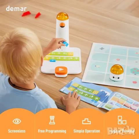 Робот MatataStudio за деца на възраст 4-10 години, програмируем робот, снимка 2 - Образователни игри - 47705677
