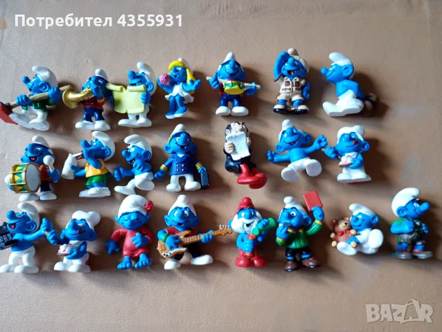 стара колекция смърфове смърфовете от 1985 до 2000 година 