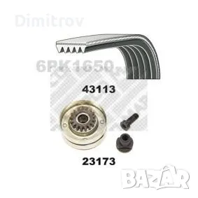 Пистов ремък комплект с ролка за Рено Меган 1/ Рено Лагуна 1/ Еспейс бензин, снимка 3 - Части - 48733114