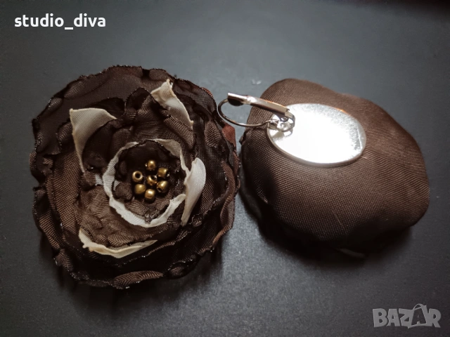 Обеци Цветя, снимка 2 - Обеци - 53929287