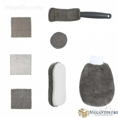 Комплект за почистване на МПС - 9 части, снимка 2 - Аксесоари и консумативи - 47352937