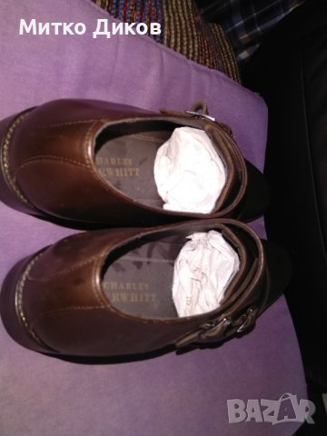 Crarles Tyrwhitt маркови английски обувки естествена кожа нови размер №45 10.5 стелка 295см, снимка 5 - Официални обувки - 39930952