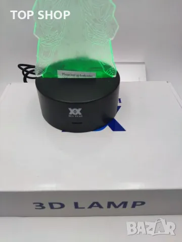 Dragon Ball Super Saiyan God Goku Екшън фигурки 3D настолна лампа 7 променящи цвета нощна лампа, снимка 4 - Настолни лампи - 48853435