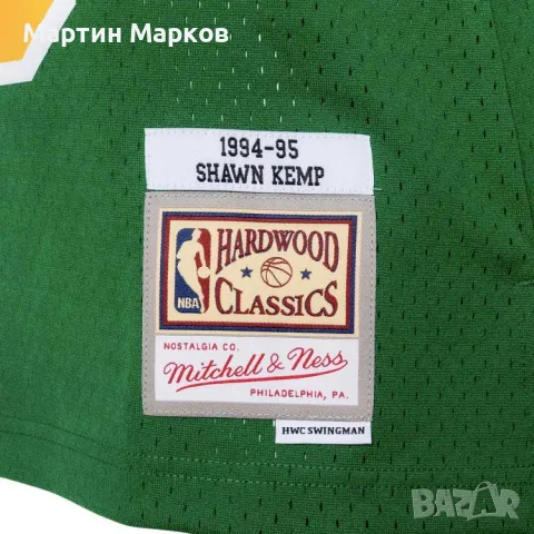 Mitchell & Ness Swingman Jersey Seattle SuperSonics - Shawn Kemp 1994-95 Jersey , снимка 5 - Спортни дрехи, екипи - 56233997