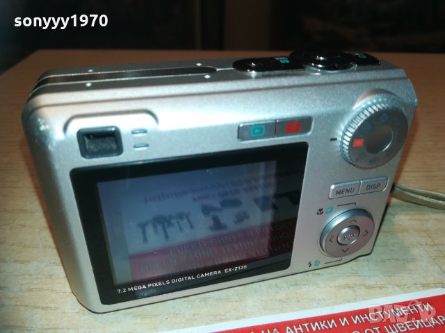 casio ex-z120 7.2mp exilim-фотоапарат 1902211639, снимка 2 - Фотоапарати - 31878255
