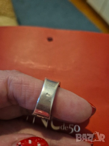 среб пръстен модел BVLGARI, снимка 5 - Пръстени - 53060479