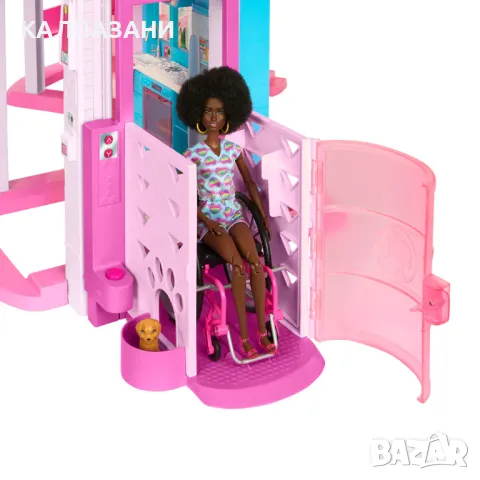 Barbie Dreamhouse® Къща на мечтите с огромна пързалка HMX10, снимка 5 - Кукли - 47629391