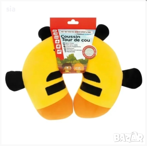 Възглавница за врат, Детска възглавница, Пчела, снимка 3 - Аксесоари и консумативи - 52316762