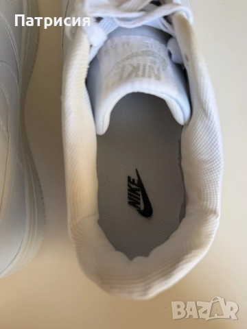 Бели мъжки сникърси маратонки Nike Air Force 1 Low ниски кецове, размер 45, бял цвят, white, AF1, снимка 9 - Кецове - 56042889