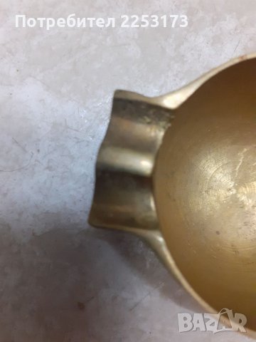 Датска бронзова купичка-пепелник, снимка 2 - Декорация за дома - 37849400