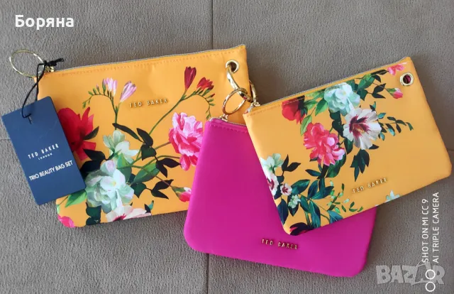 Ted Baker нов комплект козметични чантички