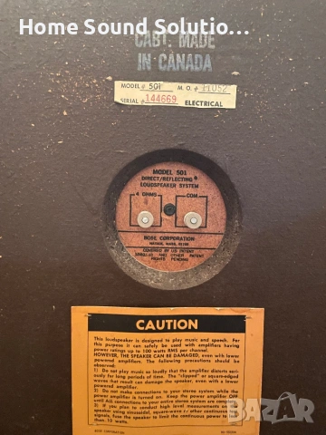 BOSE 501 Series 1, снимка 7 - Тонколони - 53178994