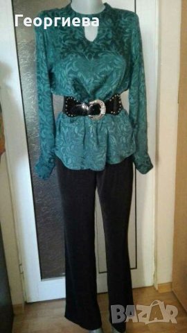 Стилен черен прав панталон👖🍀XS,S👖🍀арт.1037, снимка 7 - Панталони - 30189477