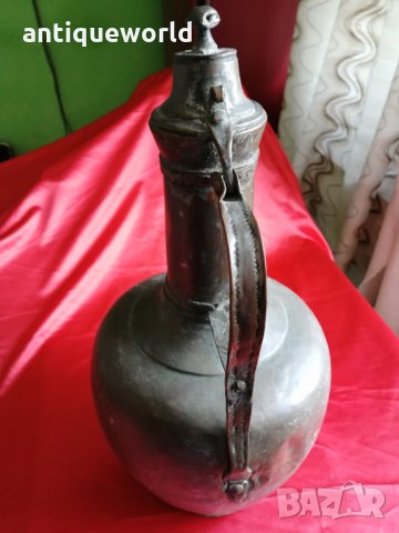 Стар Голям Бакърен ОСМАНСКИ ИБРИК ,Кана, снимка 4 - Антикварни и старинни предмети - 29099293