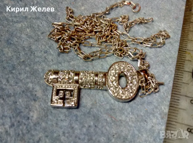 СКЪПОЦЕННО СРЕБЪРНО КЛЮЧЕ АРТ ПЕНДАНТ РОДИРАНО СРЕБРО 925 с ФИНА СРЕБЪРНА ВЕРИЖКА 49836, снимка 7 - Колиета, медальони, синджири - 49244608
