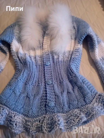 Ново ръчна изработка, см размер с 50% вълна, сако-якенце , снимка 4 - Якета - 53927566