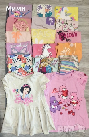 Голям летен лот от тениски за момиче на 7/8г.