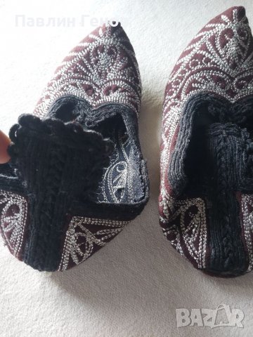 Автентични вълнени везани терлици, снимка 3 - Антикварни и старинни предмети - 39684106