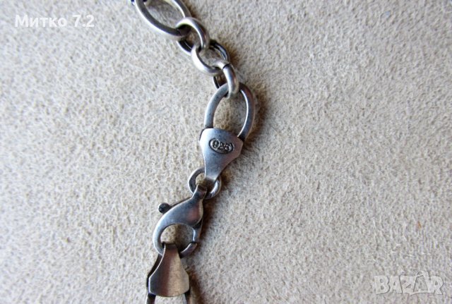 сребърен медальон - 30, снимка 4 - Колиета, медальони, синджири - 39351327