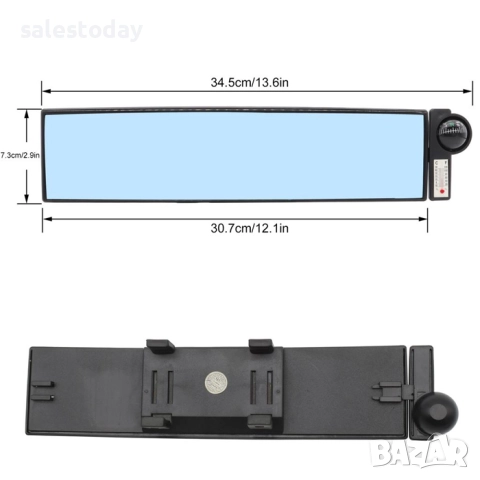 Огледало за обратно виждане + компас и термометър, снимка 1 - Аксесоари и консумативи - 28378828