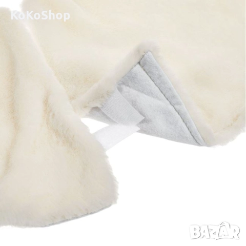 Килимче за елха-60 см./бяло килимче за елха/плюшено килимче за елха, снимка 3 - Декорация за дома - 52444352