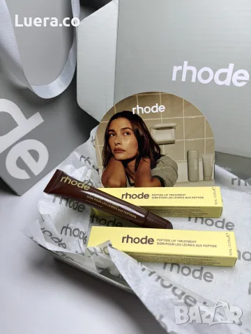 rhode Caramelized Banana Lip Gloss гланц балсам за устни Peptide Treatment карамелизиран банан Хайли