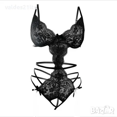 Еротично боди с отворено дъно, снимка 5 - Бельо - 42951438