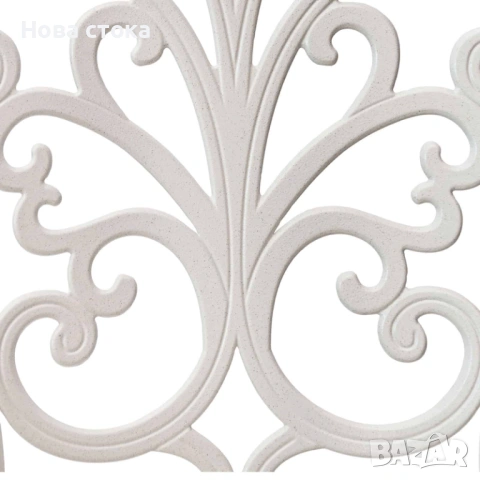 Градински стол цвят бял 43*50*87.5 см, снимка 4 - Градински мебели, декорация  - 54009150