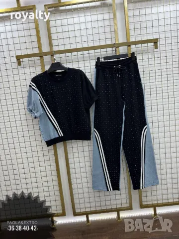 Комплект деним с камъчета , снимка 6 - Комплекти - 49236936